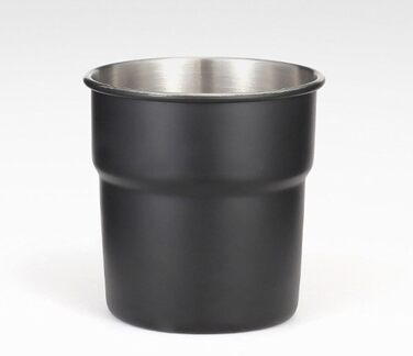 Стакани з нержавіючої сталі для подорожей та активного відпочинку, для кави, молока, як запасні, штабельовані, з кришками, для кемпінгу та походів, чорні, 4