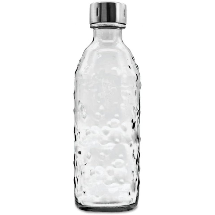 Скляна пляшка для виробників газованої води (SodaStream*, Aarke* та багато інших) 0,75 л в ретро образі Екологічна альтернатива.