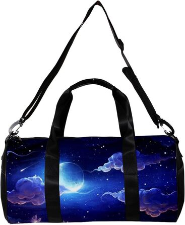 Спортивна сумка, компактна дорожня сумка, сумка для шопінгу та йоги з принтом Нічне небо, сумка для фітнесу на відкритому повітрі, ручна поклажа