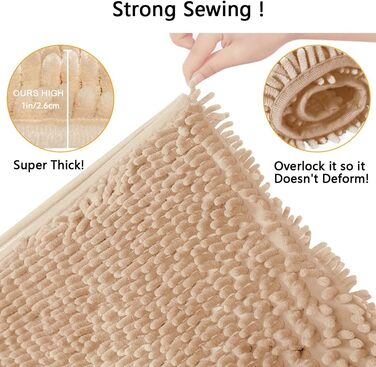 Комплект нековзних килимків для ванної, висока щільність водопоглинання, м&39яка мікрофібра, килимок для туалету, килимок для підставки для туалету, можна прати в пральній машині, комплект з 3 предметів (кольоровий)