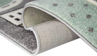 Килим дитяча кімната дитячий килим вуличний килим автомобільний синій зелений розмір 160 см круглий