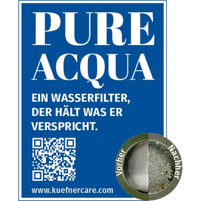 Фільтр для води Kfner Care PURE ACQUA, 2 шт. - підходить для аератора M 22 / M 24 - для чистої води з-під крана