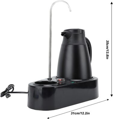 Двошаровий автомобільний чайник Haofy, 1200 мл, швидке нагрівання, безпечний для пиття, дорожня кружка з кришкою для ізоляції окро