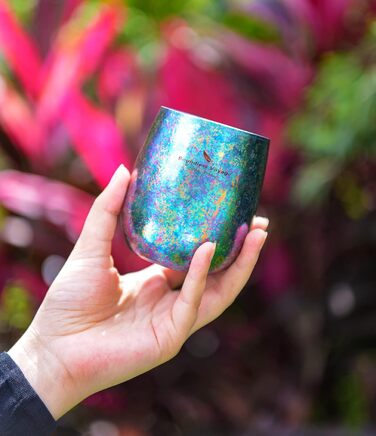 Безмежна подорож Титанова чашка Двошарова барвиста чашка Кемпінгова чашка для води Портативна дорожня кружка для чаю, вина, пива,