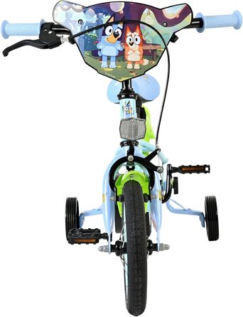 Дитячий велосипед Volare Bluey 12 35 років Ручне та ножне гальмо, знімні бічні колеса, захист ланцюга та світловідбивачі Регульоване сідло Подарунок для дівчаток та хлопчиків