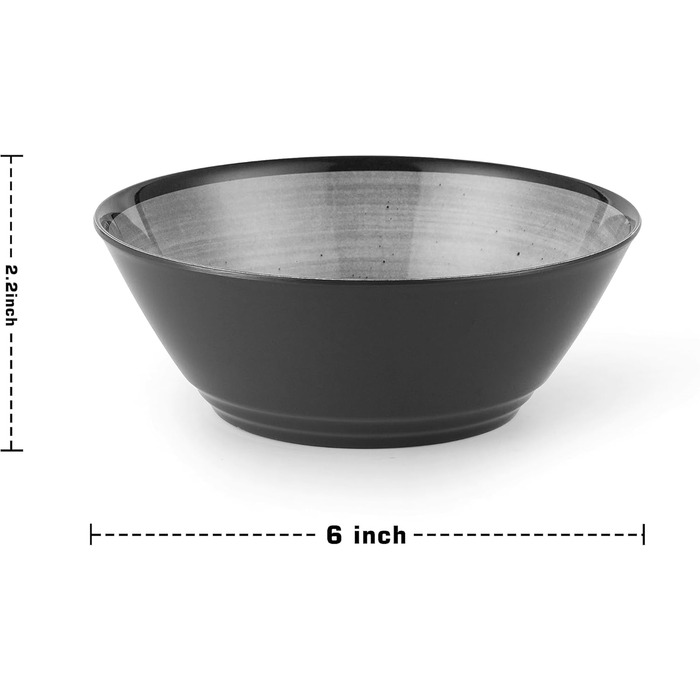 Набір меламінового посуду для 8 осіб, 24 предмети кемпінгового посуду, включаючи тарілки та миски, ідеально підходить для садових вечірок, вечірок на терасі, караванів