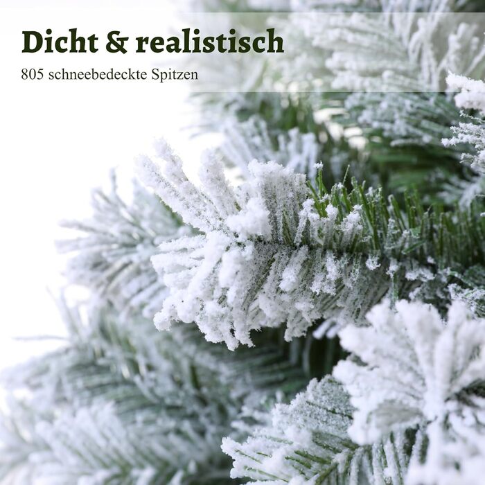 Штучна ялинка зі снігом 210 см EVGN