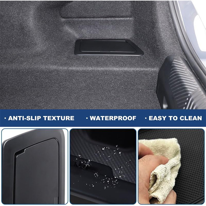 Органайзер для багажника BMW 5 серії (G60) 2024 року, бічна сумка для багажника з ABS-пластику великої місткості, міцний органайзер для багажника (правий бік)