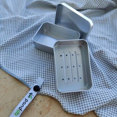 Алюмінієва мильниця зі знімним піддоном без пластику, підходить для всіх твердих видів мила мильниця для подорожей нержавіюча, мил