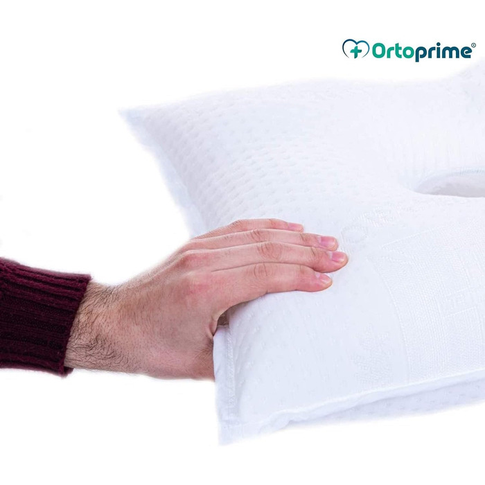 Вушна подушка OrtoPrime з отвором - ортопедична терапевтична протипролежнева подушка для зняття тиску на вуха - при хондродерматиті та пірсингу