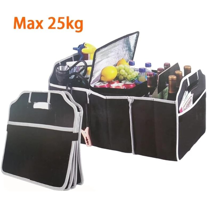 Органайзер для багажника, складаний контейнер з 3 відділеннями, короб для зберігання речей в авто, портативна водонепроникна сумка для багажника, автомобільні аксесуари, універсальний для позашляховиків, пікапів, фургонів