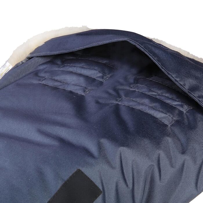 Муфта для ніг з овчини, сертифікована Oeko-TEX, 45x97 см, вітро- та водонепроникна, задня частина на блискавці, можна прати при те