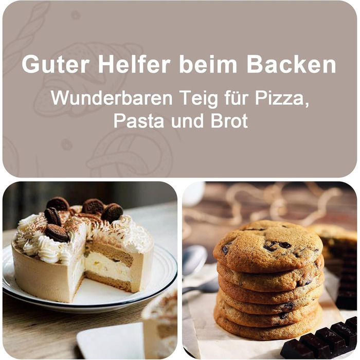 Кухонний комбайн SNDOAS, багатофункціональний кухонний комбайн 1300 Вт, чаша для замішування тіста 3,5 л, подрібнювач кухонного комбайна, блендер 1,5 л, подрібнювач, соковижималка для цитрусових, в т.ч. 11 аксесуарів