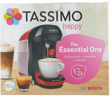 Кавоварка Bosch Tassimo Happy капсульна TAS1003, 70 напоїв, повністю автоматична, підходить для всіх чашок, компактна, 1400 Вт, че