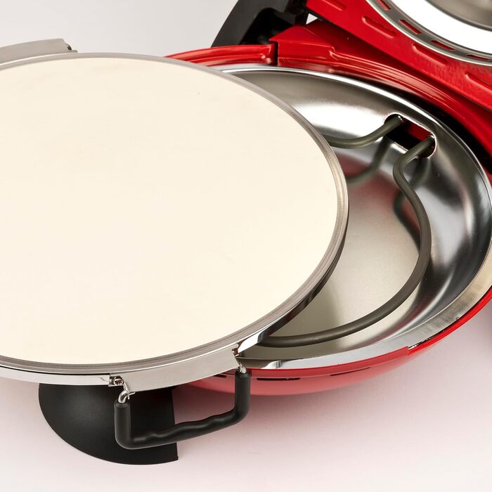 Піч для піци, 1200 Вт, 400 C, лімітована річниця, ароматна піца за 3-5 хвилин, буклет рецептів в комплекті, 3 Ferrari G1017702 Pizza Delizia Anniversary