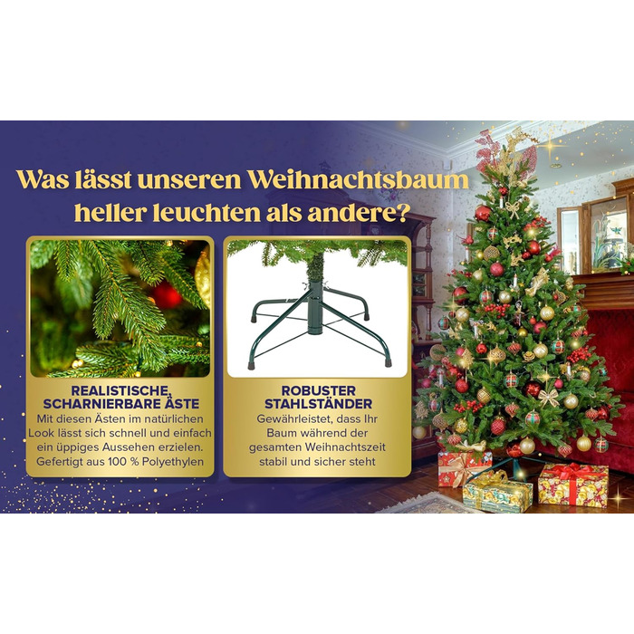 Штучна різдвяна ялинка 185 см eveXmas