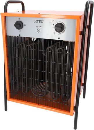 Тепловентилятор 22000 Вт - Електричний обігрівач - 3 режими нагріву - Монітор замерзання - Ідеально підходить для будівельного май
