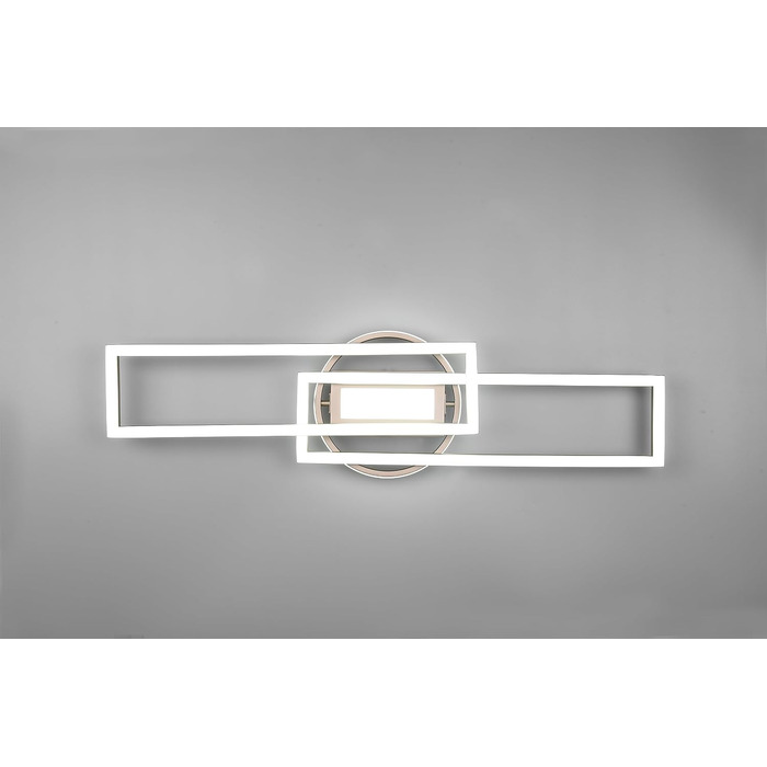 Стеля LED-світильник Reality Twister R67183107, матовий нікель, 30 Вт, з пультом, димером та зміною кольорів