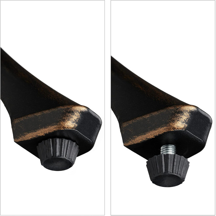 Садовий стіл Relaxdays з отвором для парасольки, античний вигляд, литий алюміній, 75 x 90 x 90 см, прямокутний балконний стіл, чорний/бронзовий