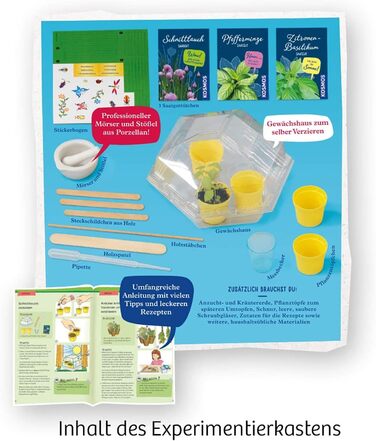 Набір для експериментів Herb Garden KOSMOS, вирощування трав