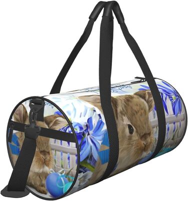 Дорожня сумка-мішок з милим кроликом та великодніми яйцями, спортивна сумка для чоловіків та жінок
