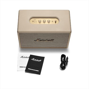 Бездротова колонка Marshall Woburn III Bluetooth, бездротова - домашня колонка з кремовим відтінком