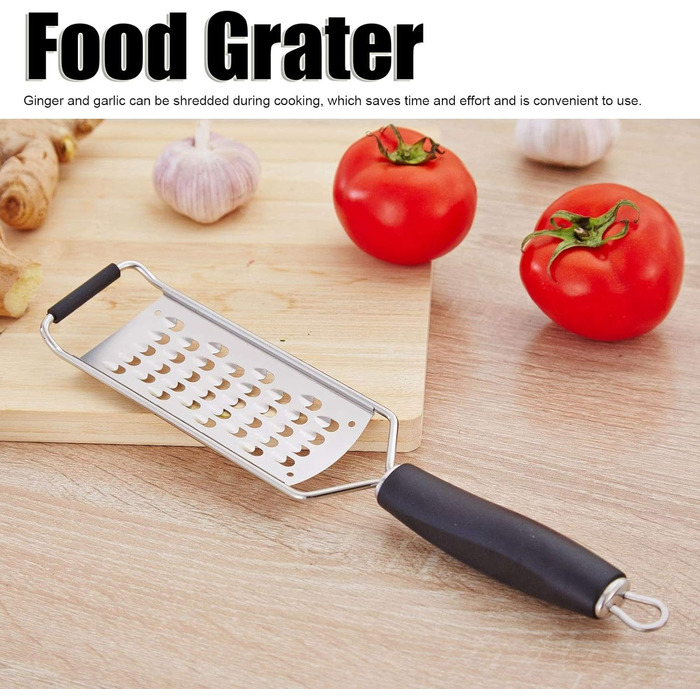 Ручна терка DNCG, ручна терка для сиру, ручний подрібнювач овочів, кухонний гаджет із силіконовою ручкою /192 (розмір великий грубий отвір)