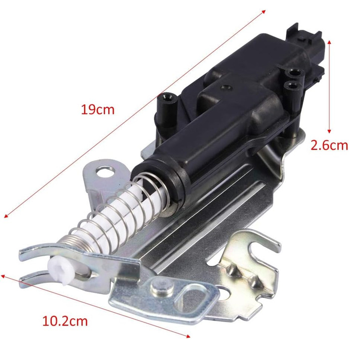 Засувка дверей багажника в зборі, Засув дверей багажника Привод кришки багажника Засувка для Ford Fiesta MK5 MK6 Fusion 2002-2008 і для F-O-R-D F-U-S-I-O-N 2002-2012 (H
