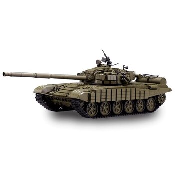 Радіокерований танк T-72 Heng Long 1/16, зелений, з металевими гусеницями (BBIR)