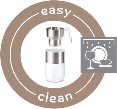 Індукційний спінювач молока Tchibo, не нагрівається, можна мити в посудомийній машині, тепла і холодна молочна піна, для латте мак