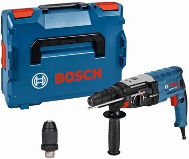Перфоратор Bosch Professional GBH 2-28 F (у комплекті з додатковою ручкою, обмежувачем глибини 210 мм, машинним полотном, швидкоза