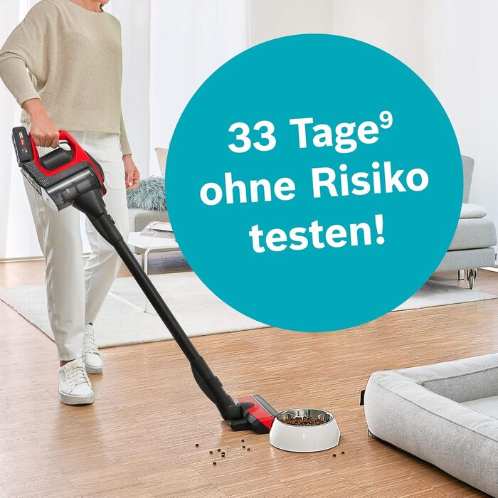 Акумуляторний пилосос Bosch Unlimited Gen2 Series 8 ProAnimal BCS8224PET, пилосос для шерсті домашніх тварин, без мішка, час робот