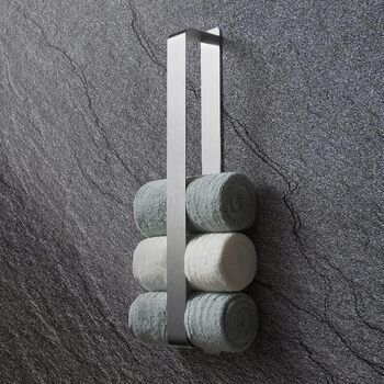 Полотенцесушитель без свердління, гостьовий полотенцесушитель самоклеючий, настінний полотенцесушитель з нержавіючої сталі 42CM A