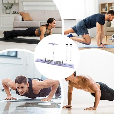 Набір для пілатесу Reformer Тренажер для м&39язів живота - Складаний пристрій для тренування м&39язів живота та вправ для кора для жінок та чоловіків, фіолетовий