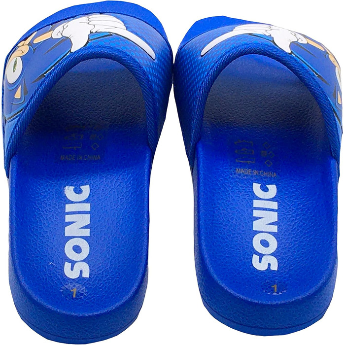 Їжак Сонік, шльопанці для хлопчиків або дівчаток, сині, розмір 28-37 EU 33 EU, сині
