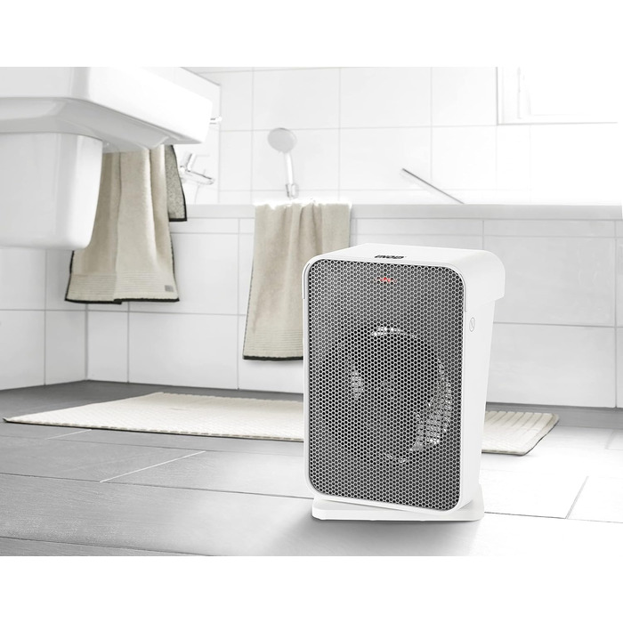 Теплова гармата Unold 86450 IP21 (Білий/Сірий) 1800 Вт, функція вентилятора, обертання 70, захист від перегріву, ручка для перенесення, таймер з автовимкненням