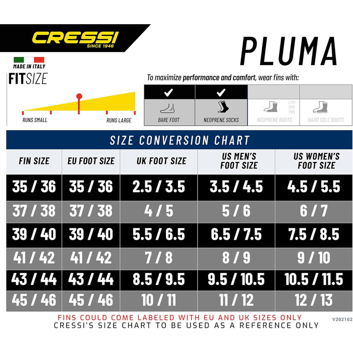 Сумка Cressi Pluma - комплект ласт, маски та трубки, для дайвінгу та фрідайвінгу, чорна, унісекс, розмір для дорослих 45/46