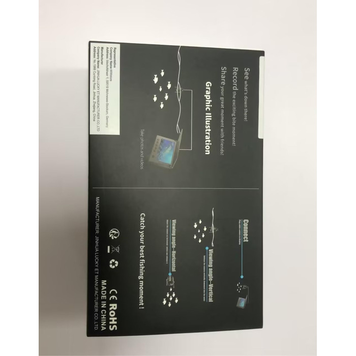 Підводна камера для риболовлі Підводний ехолот Інфрачервоний світлодіодний портативний відеокамера для риболовлі LCD монітор Каяк Човен Морська риболовля