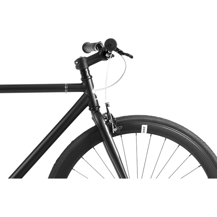 Дюймов, фіксована передача, одна швидкість, Hi-Ten Rahmen Stahl, 10,45 кг (розмір M) повністю матово-чорний M-53 см, 28