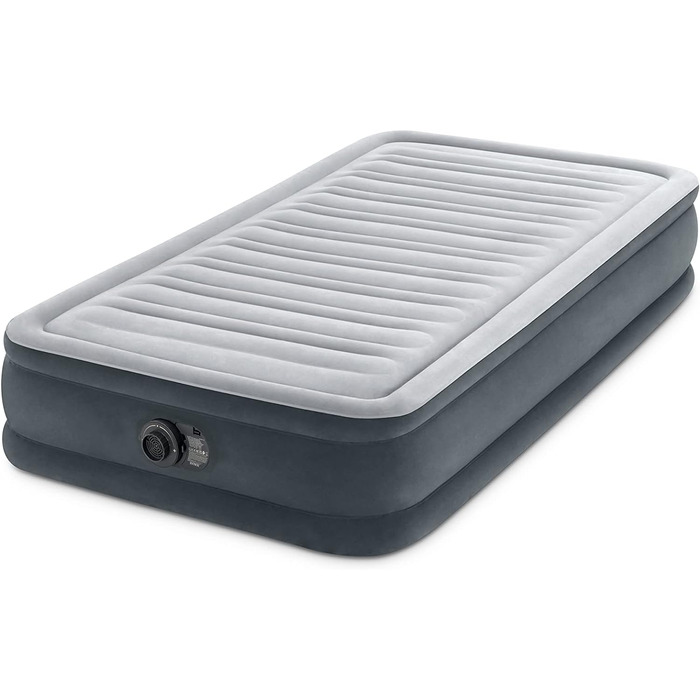 Надувне ліжко Intex Twin Comfort-Plush з Fiber-Tech RP, надутий розмір 99 см x 191 см x 33 см (67766ND)