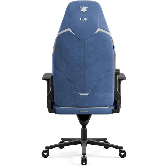 Ергономічне ігрове крісло Diablo з тканини, крісло X.Eye Prime для ПК з магнітним підголівником, ігрове крісло з функцією охолодження, ігрове крісло, ергономічне, міцне, з тканини, 140 кг, Meta Ocean