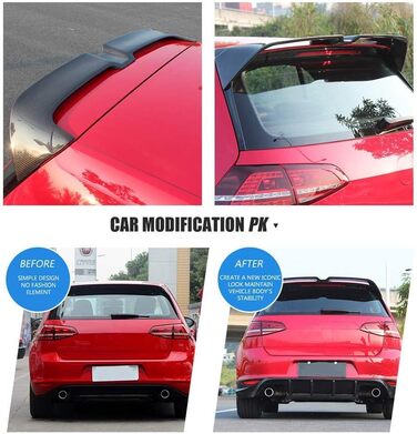 Підходить для Volkswagen/Volkswagen Golf 7/7.5 VII 7R-GTI 2014-2019 ABS Carbon Fiber Design Верхнє крило Задній спойлер