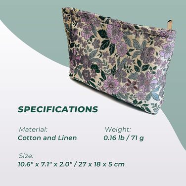 Косметичка Peachome з квітковим візерунком, жакардова тканина, вінтажна косметичка на блискавці, дорожня косметичка, подарунки для
