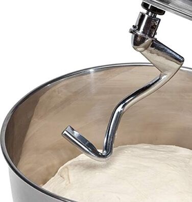 Кухонний комбайн Bomann KM 398 CB, 8 налаштувань швидкості (0/1/2/3/4/5/6 імпульсний), чаша з нержавіючої сталі 6,3 л для приготування тіста 33,5 кг, 1200 Вт, червоний