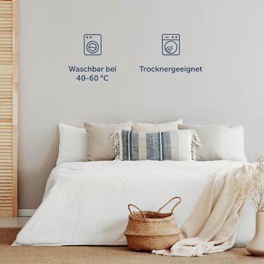 Простирадло з мікрофібри Blumtal 140x200см - простирадло 140x200, сертифікат Oeko-Tex, висота матраца до 25 см, простирадло 140x20