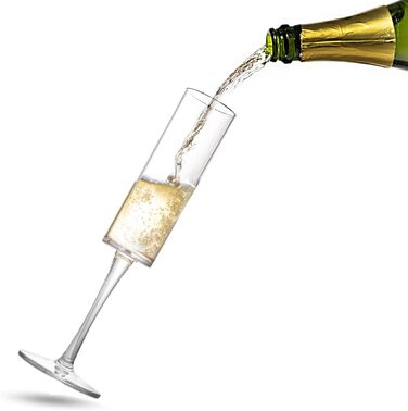 Набір з 8 акрилових фужерів для шампанського, 170 мл, небиткі келихи для шампанського, одноразові келихи для шампанського, елегант