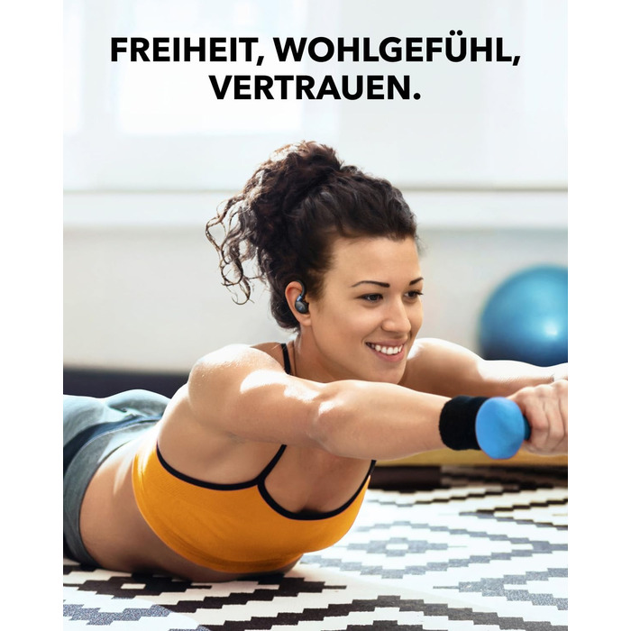 Бездротові навушники для тренувань, поворотні та висувні дужки, шумозаглушення, глибокі баси, водонепроникність IP68, захист від п