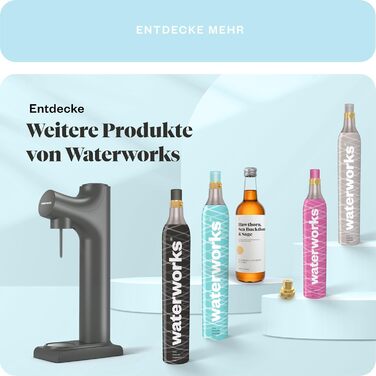 Водопровід 2 x білий балон CO2 I Підходить для виробника газованої води Quooker I Для заповнення до 60 л на заправку