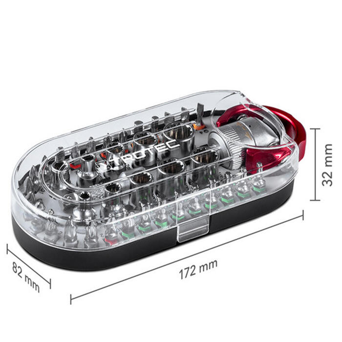 Викрутка з набором біт Trotec 40 pieces Bit and Socket Wrench Set (6200001005)