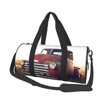 Універсальна дорожня сумка, спортивна сумка для чоловіків та жінок, червоний вантажний автомобіль, мішок для подорожей, спортивна сумка